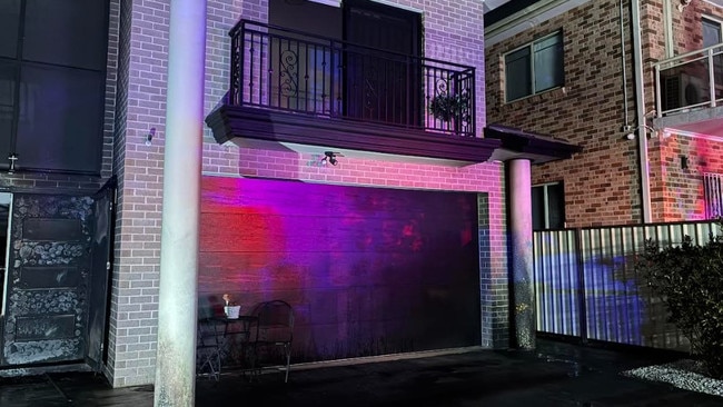 A home in Sydney's west was damaged after a suspicious blaze. Picture: Supplied
