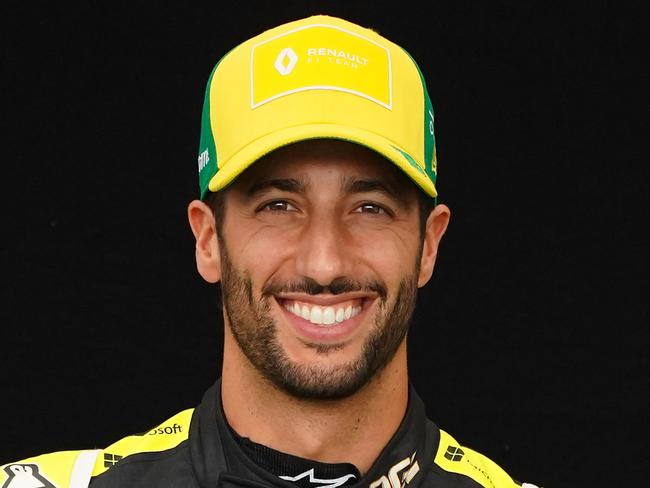 Daniel Ricciardo of Australia and Renault Sport F1 poses for a photo in the Paddock ahead of the Formula 1 Australian Grand Prix 2020 at the the Albert Park Circuit in Melbourne, Thursday, March 12, 2020. (AAP Image/Scott Barbour) NO ARCHIVING, EDITORIAL USE ONLY