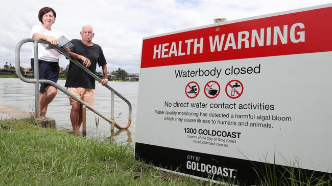 John McManus and division 12 candidate Cathy Osborne check the condition of Luke Hugh Muntz. Picture: Glenn Hampson