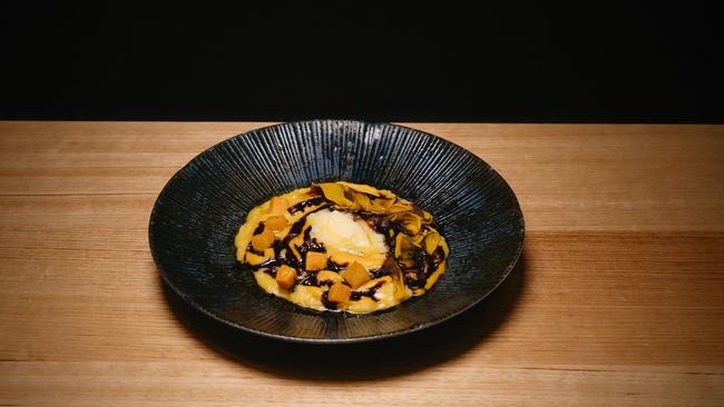 The pumpkin risotto dish at Palette at HOTA.