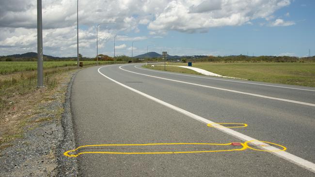 Mackay, 15 Dec 14, Peter Hansen Murder. Photo: Daryl Wright. Murder site on Glenella Connection Rd, 2 minutes drive from Peter Hansen's work.