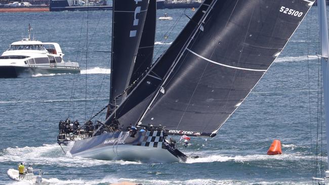 Only two supermaxi yachts were racing this year.