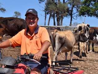 TOUGH UDDER: Proston dairy farmer, Steve Wilkinson says Australian processes don't want his milk, and there is nothing he can do about it.