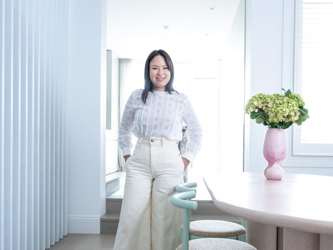 Tran added colour and personality into her white-painted home. Picture Darren Leigh Roberts.