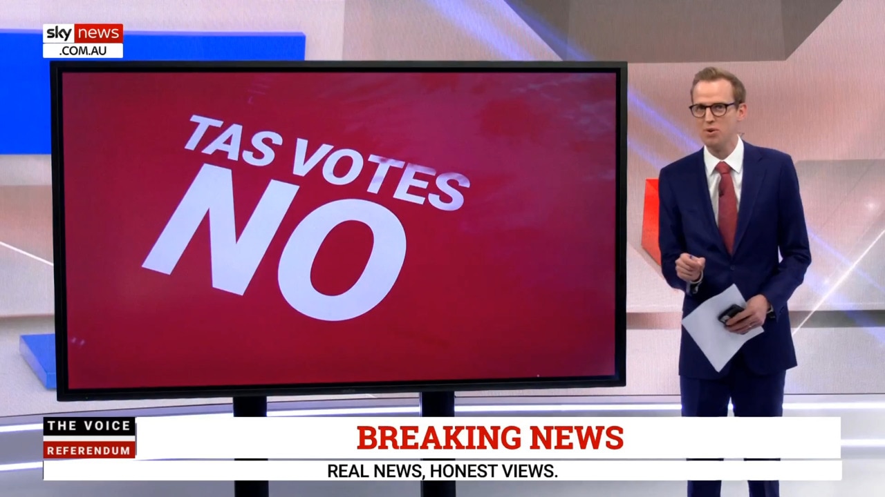 Sky News Australia projects Tasmania to vote No to Voice to Parliament