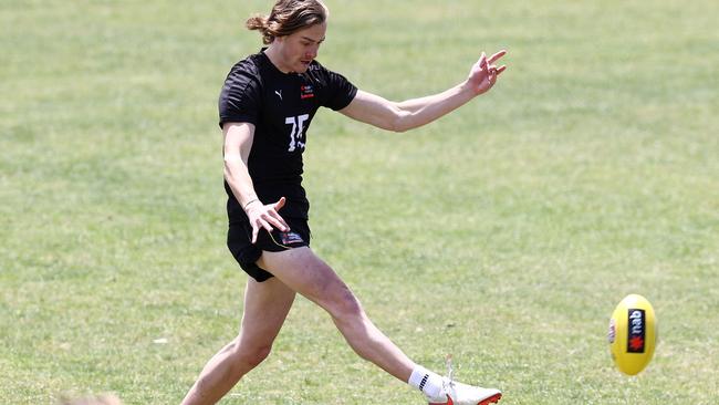 Josh Goater in action during the pre-draft training session. Picture: Michael Klein