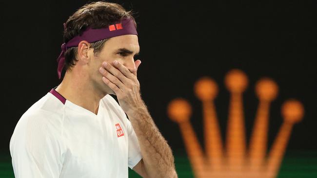 Roger Federer will miss the Australian Open for the first time in his career as he continues his recovery from two rounds of knee surgery. Picture: AFP