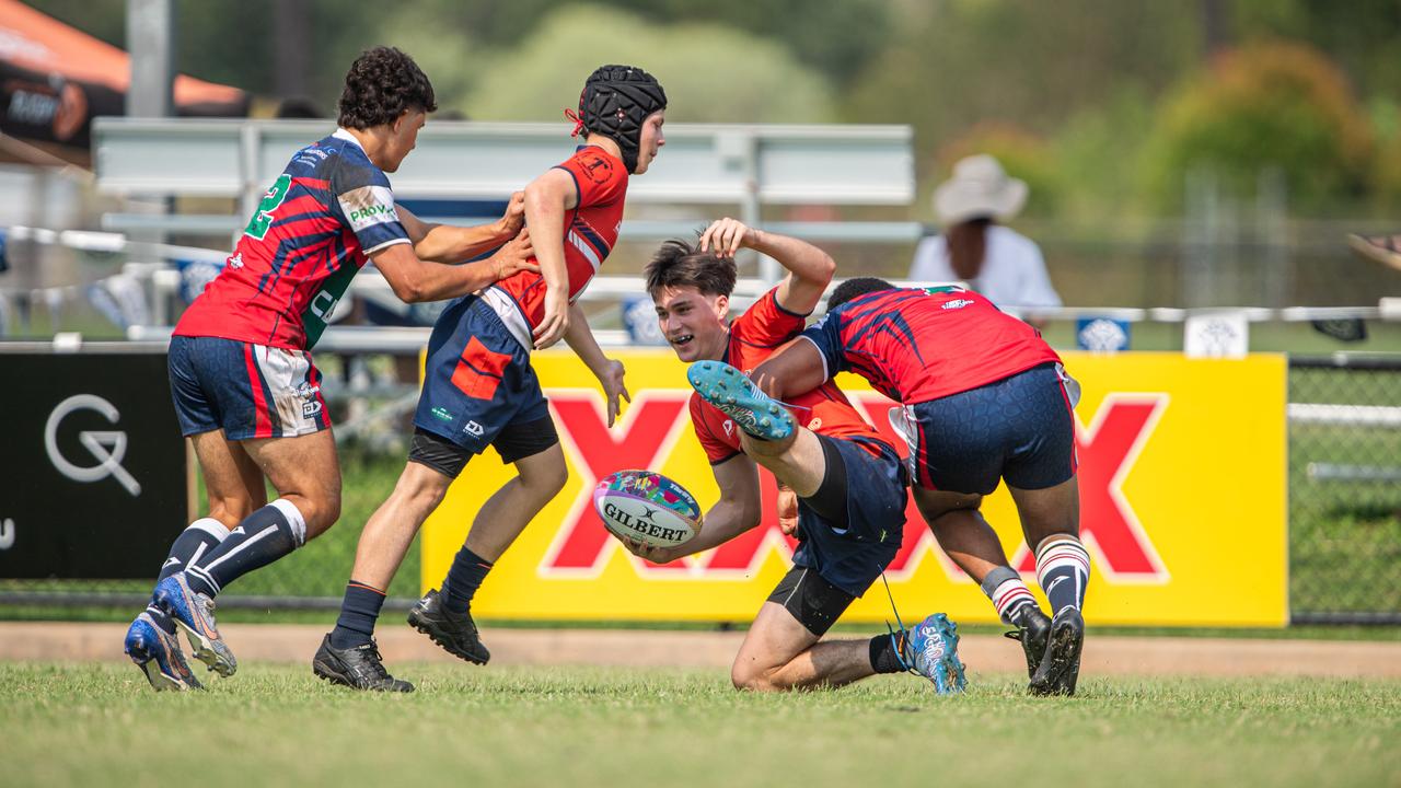 MacKillop Saints vs. Palmerston Crocs at 2023 Hottest 7s at TRL Stadium, Darwin. Picture: Pema Tamang Pakhrin