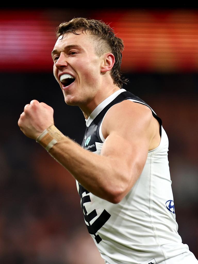 As did Carlton skipper Patrick Cripps. Picture: Brendon Thorne/AFL Photos