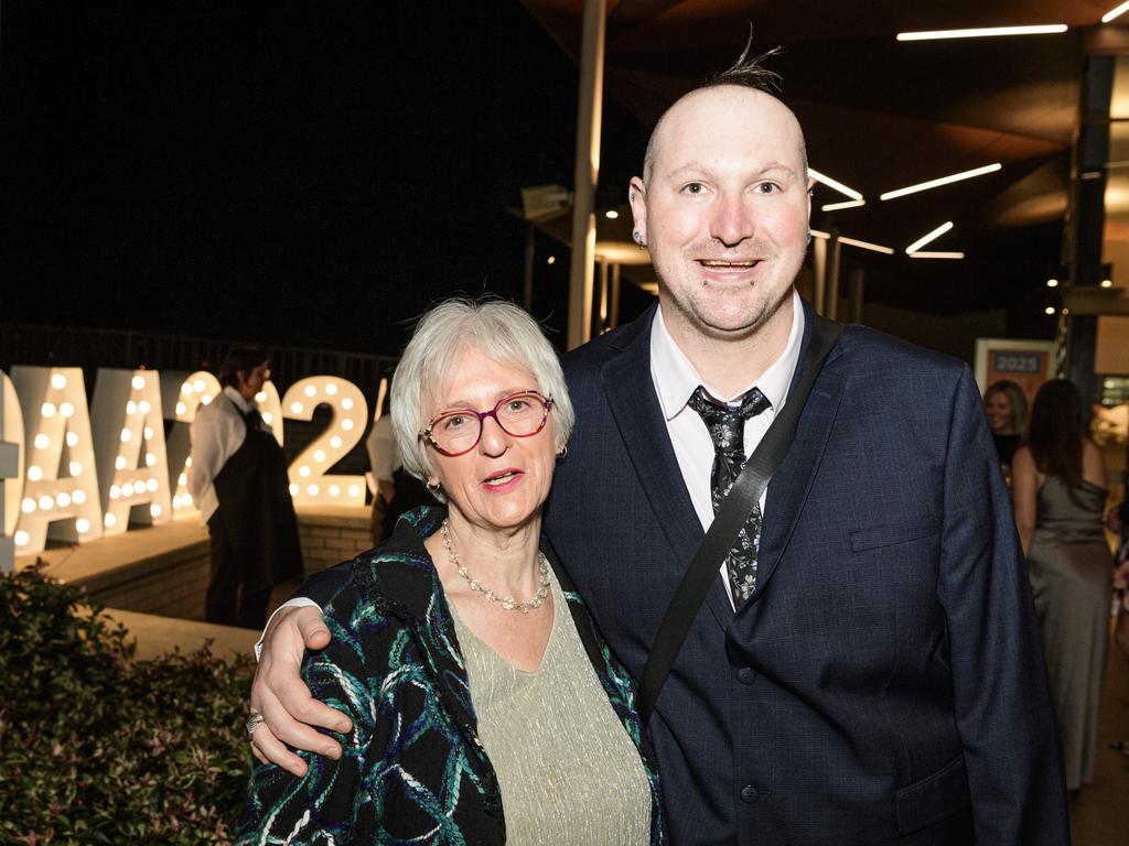 Ruth Robertson with son Mark Robertson at the Business disAbility Awards of Australia at Edmund Rice Cultural Centre, Saturday, May 17, 2025. Picture: Kevin Farmer