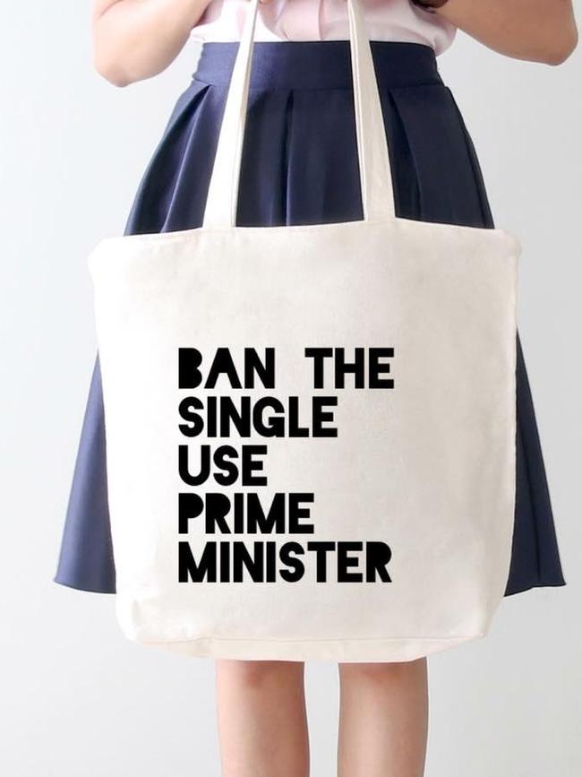 Ban the single use prime minister bag. Supplied