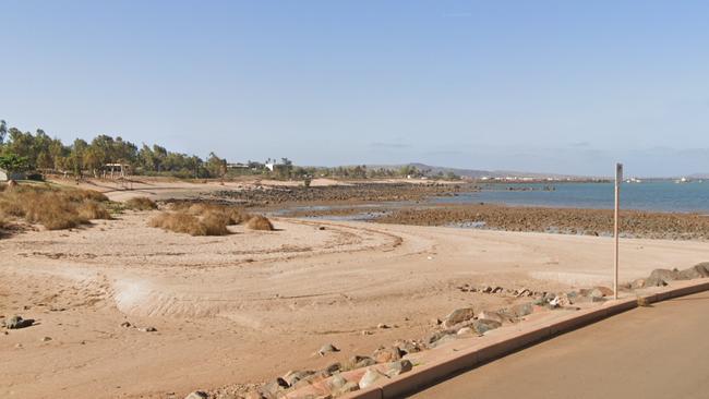 A man has been arrested after allegedly attempting to drown a child at Dampier foreshore, Western Australia. Picture: Supplied