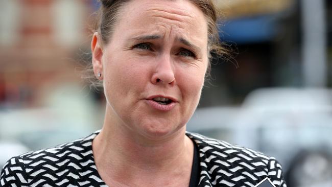 MP Jane Garrett and VicRoads announced the completion of the Vic Governments safety improvements to Sydney Road. Picture: Brendan Francis