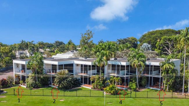 1,2,4,5/134 East Point Road, Fannie Bay. Picture: RealEstate.com