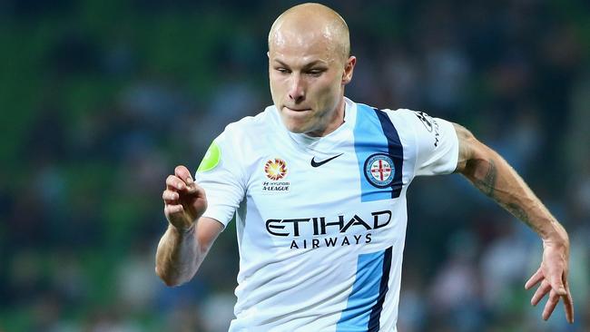 Aaron Mooy, picuted here playing for Melbourne City in 2016. Picture: Getty Images