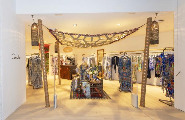 The store’s gypsy tent inspired entry.