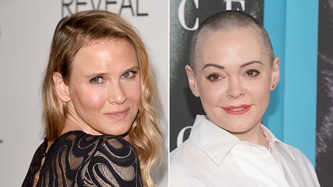 Rose McGowan (right) has hit back at a Variety column that criticised Renée Zellweger.