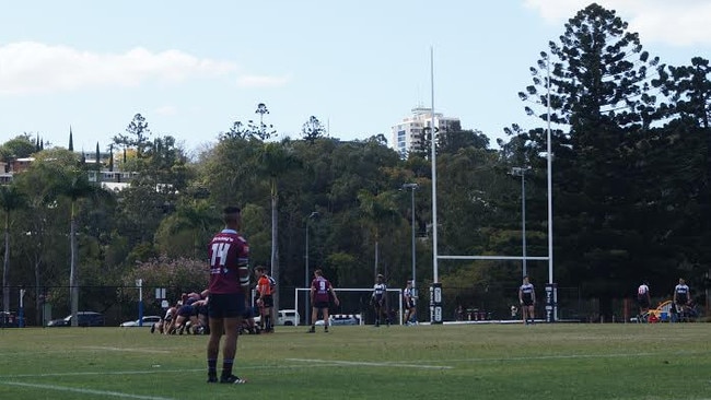 UQ winger and try scorer Patrick Elekana. Photo: Cormac Pearson