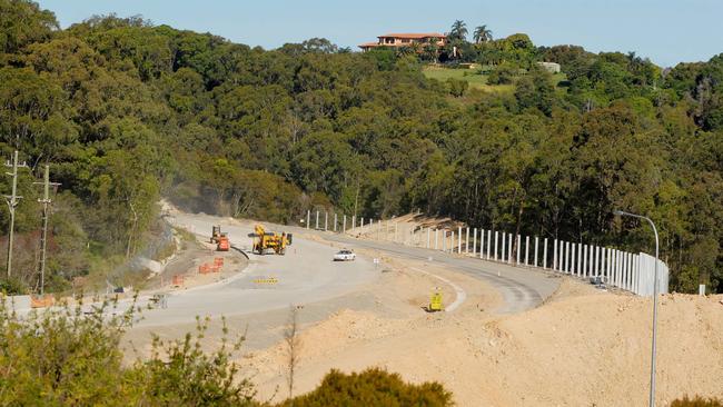 The Tugun Bypass as it was being built in 2007. Pic Paul Riley