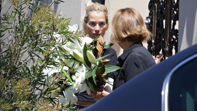 John Macris’ wife Viktoria Karida at the Mosman home of her in-laws. Picture: Adam Yip