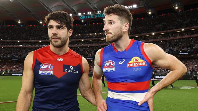 Christian Petracca won a Norm Smith Medal that looked headed for Marcus Bontempelli. Picture: Michael Klein