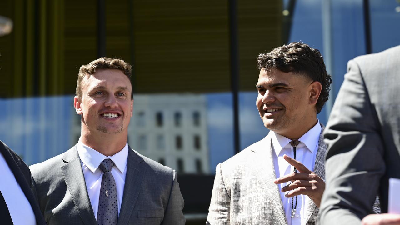 Jack Wighton and Latrell Mitchell had all charges dismissed. Picture: NCA NewsWire / Martin Ollman