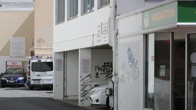 Elkhorn Ave Surfers Paradise, once a high end shopping area, looking rundown and unloved. Picture Glenn Hampson.