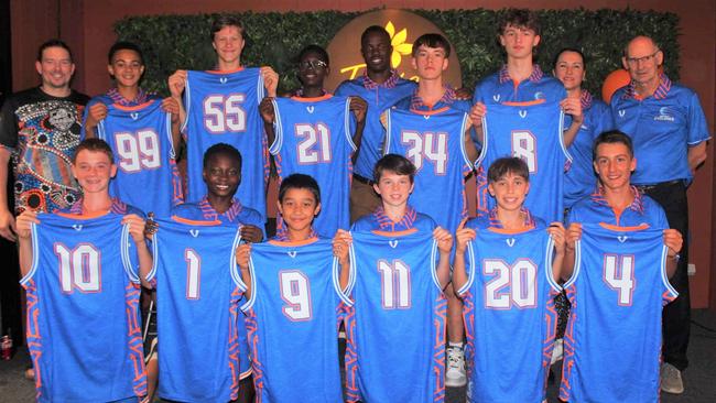 Darwin Cyclones under-14s boy's team that will be competing at this year's Club Championships in Melbourne. Photo: Contributed.