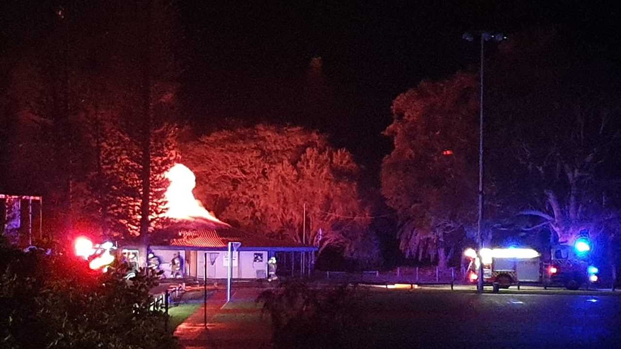 WATCH: Fire destroys Ballina netball clubhouse | Daily Telegraph