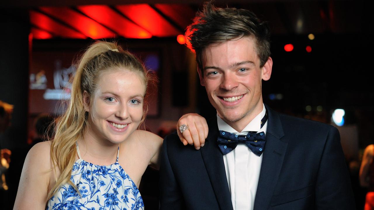 07/11/14 - Junior sports star of the year Alex Manly and Senior sports star of the year nominee Alex Edmondson at the 2014 Celebration of South Australian Sport at the Adelaide Oval. Photo Tom Huntley