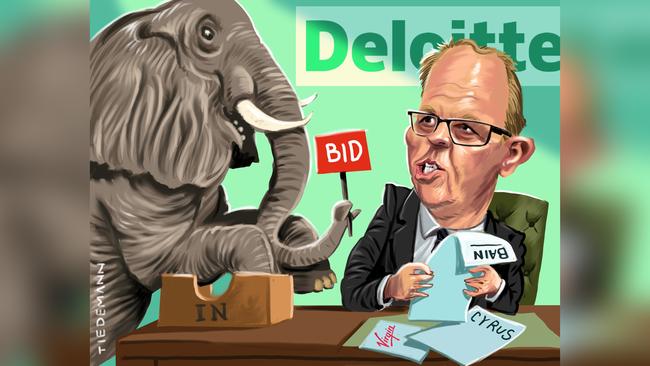 Deloitte’s Vaughan Strawbidge. Illustration: John Tiedemann.