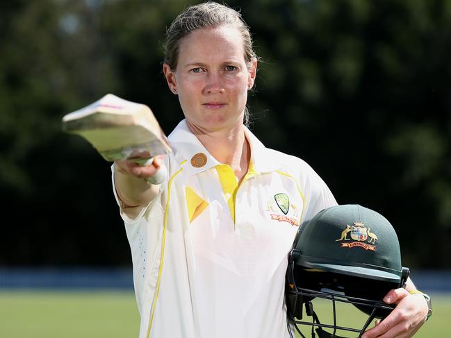 BRISBANE, AUSTRALIA - SEPTEMBER 15: Meg Lanning of Australia poses at Norths Cricket Ground on September 15, 2021 in Brisbane, Australia. (Photo by Jono Searle/Getty Images)