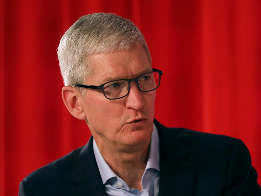 Apple CEO Tim Cook will address a conference tomorrow outlining Apple’s move to new technology. Picture: Spencer Platt/Getty Images