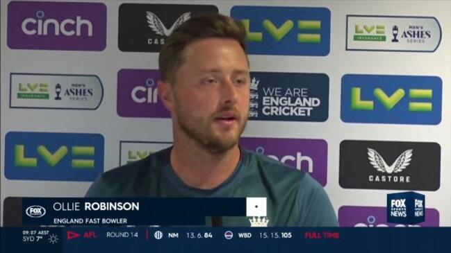 Robinson defends passionate reaction to wicket