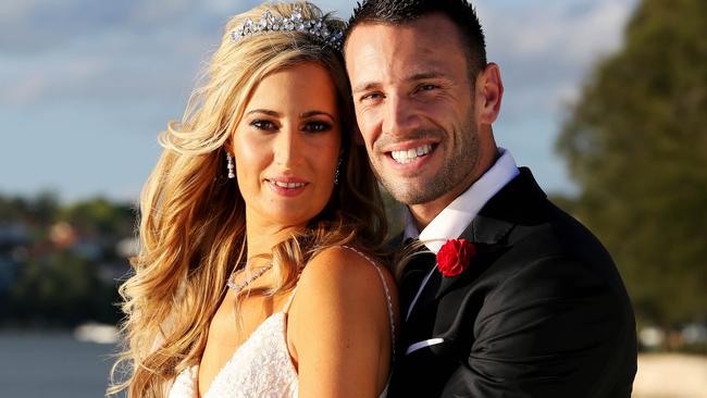 Married At First Sight 'newlyweds' Scarlett and Michael. Picture: Supplied/Nine.