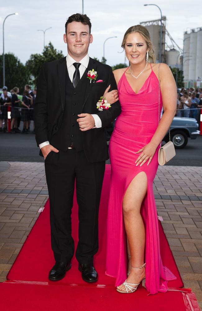 Darcy Hamilton and Celine Thomas at Toowoomba Grammar School formal at Rumours International, Wednesday, November 15, 2023. Picture: Kevin Farmer