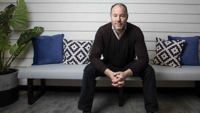 Thursday 24th June 2021.  The Australian.Luke Sayers, Chairman of Sayers Group in his offices in Melbourne, Australia.Photograph by Arsineh Houspian