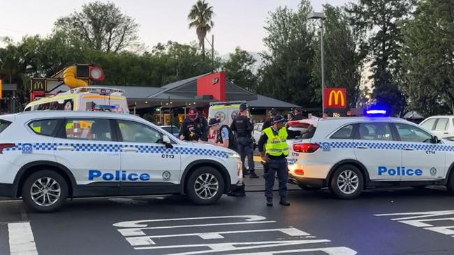 Police were called to a McDonalds on Queen Street about 5.30am on Friday. Picture: TNV