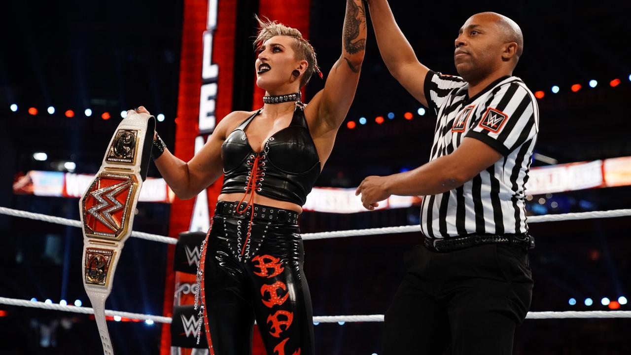 Adelaide-born WWE star Rhea Ripley is one of many who has been eagerly awaiting the return of live fans. Picture: WWE