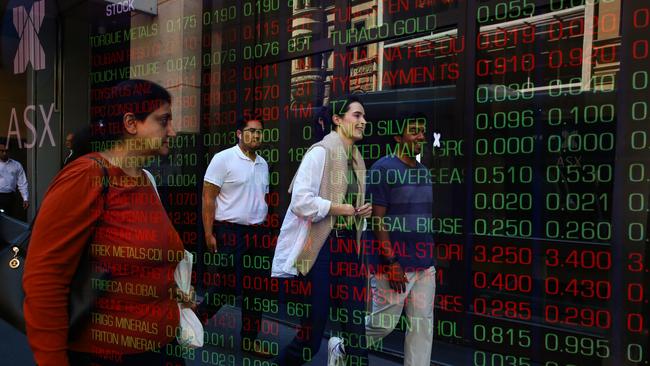 SYDNEY, AUSTRALIA: Newswire Photos- NOVEMBER 07 2023: A general view of the digital boards at the ASX in Sydney as the Reserve Bank meets today to discuss another rate rise. Photo by: NCA Newswire /Gaye Gerard