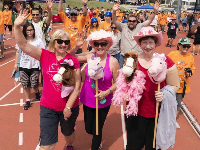 24 hour walk for the Fight Against Cancer at Campbelltown Athletics Track. Picture: Matthew Vasilescu