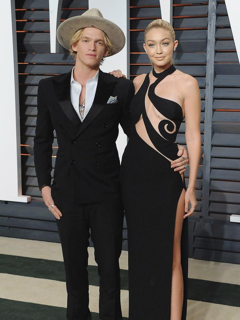 The couple at the 2015 Vanity Fair Oscars party. Picture: Jon Kopaloff/FilmMagic