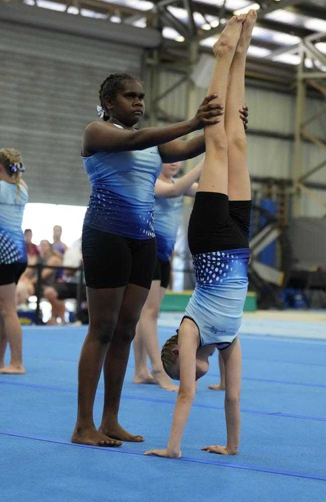 Action from the 2024 Northern Territory Gymnastics Championships at Woolner, Darwin. Picture: Karen Fowler.