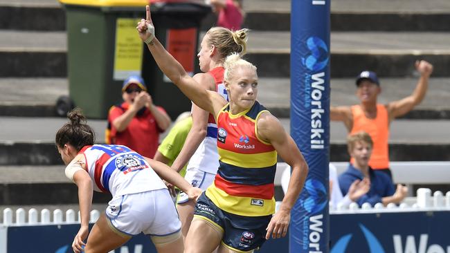 Erin Phillips wasted no time stamping her authority on the match in her return.
