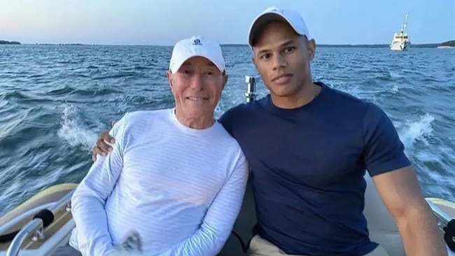 David Geffen's 'fiance' Donovan Michaels. Picture: David Geffen/Instagram