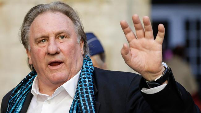 French actor Gerard Depardieu is being questioned by French police over sexual assault allegations. Picture: AFP