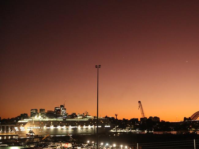 The Pacific Explorer docking at White Bay. Picture: John Grainger