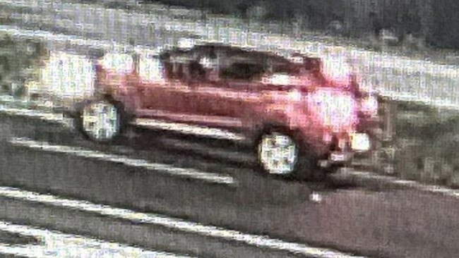 Queensland Police is appealing to the driver of a red SUV travelling northbound on Captain Cook Highway at the Smithfield roundabout at 7.00pm on Monday night. Picture: Supplied