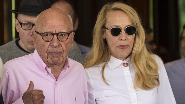 Rupert and Jerry Murdoch have joined Lachlan and Sarah Murdoch in making a personal donation of $2 million to bushfire relief efforts. Picture: Getty Images