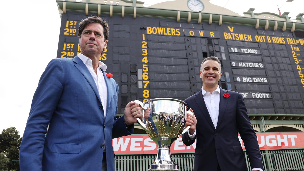 Gather Round is something Mitch Hinge from the Crows is looking forward to in 2023. Pic: NCA NewsWire / David Mariuz